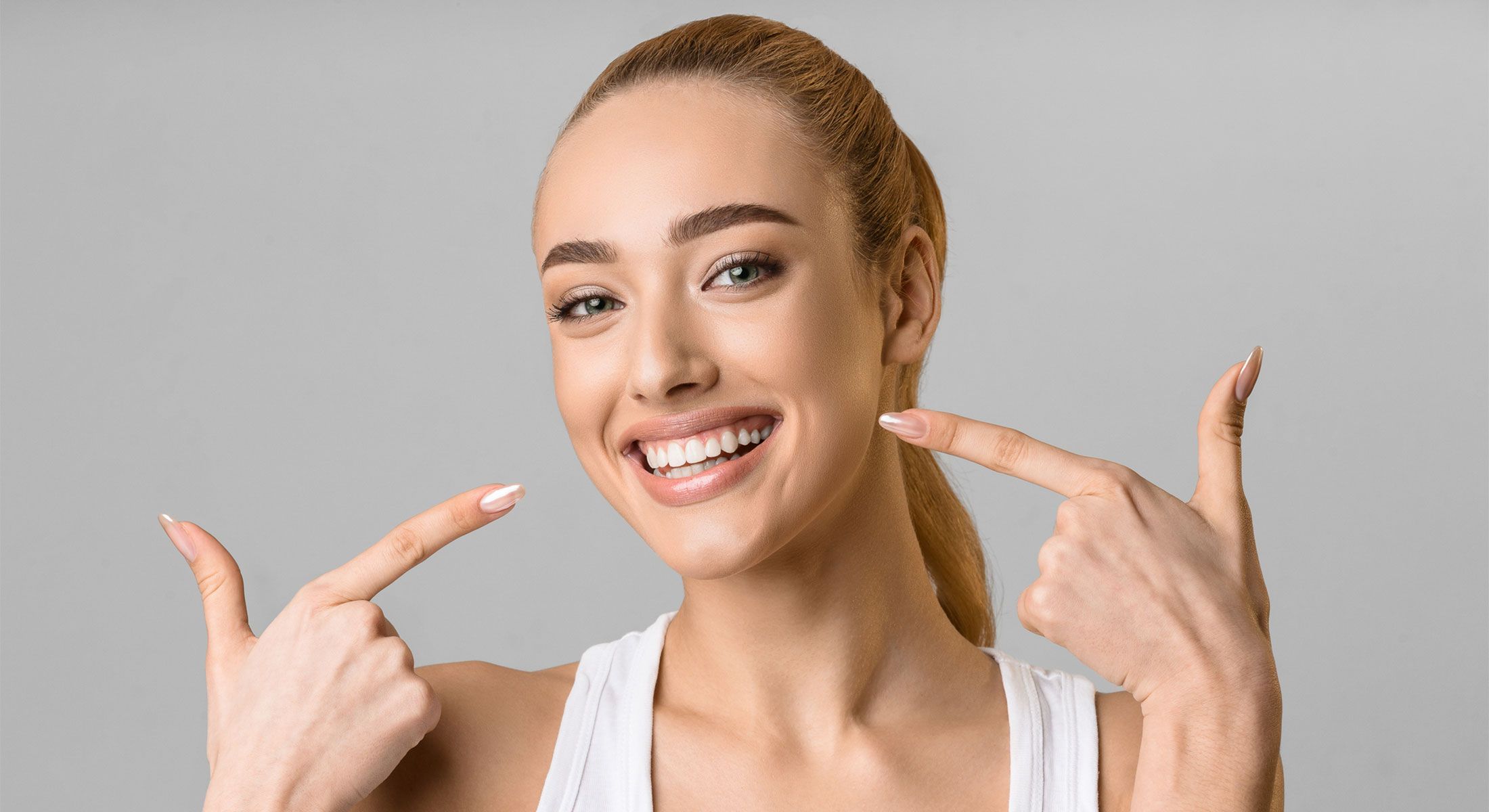 Newport Beach Laser Teeth Whitening Model Smiling